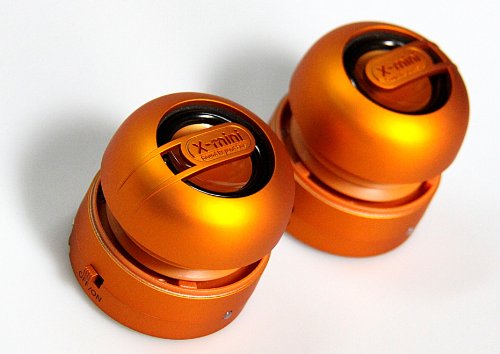 X-Mini MAX XAM15-OR Portable Capsule Speaker System, Stereo, Orange