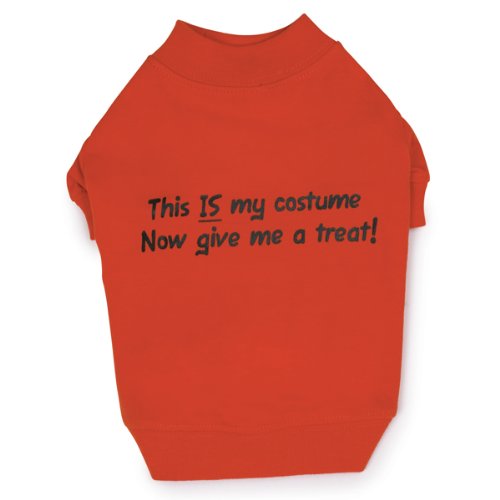 Zack & Zoey Polyester/Cotton This is My Costume Dog Tee, Medium