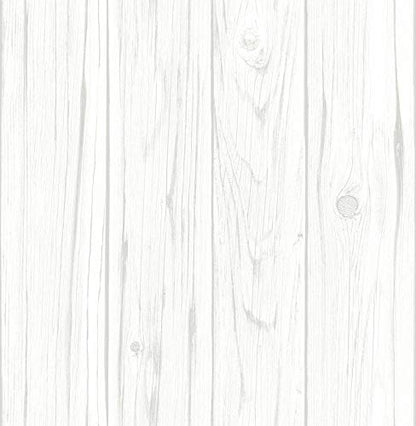 InHome NH3551 Barnwood Peel Stick Wallpaper, White & Off-White