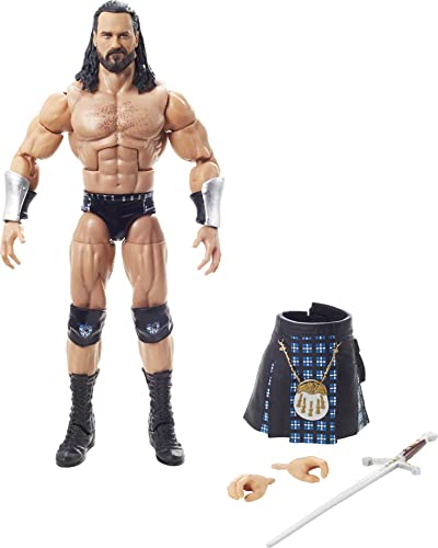 WWE Drew McIntyre Top Picks Elite Collection Action Figure with Accessories, 6-inch Posable Collectible Gift for WWE Fans Ages 8 Years Old & Up