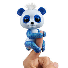Load image into Gallery viewer, WowWee Fingerlings Glitter Panda - Archie (Blue) - Interactive Collectible Baby Pet
