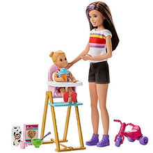 Load image into Gallery viewer, Barbie Skipper Babysitters Inc. Feeding Playset with Babysitting Skipper Doll
