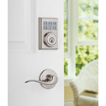 Load image into Gallery viewer, Kwikset 909 Contemporary SmartCode Electronic Deadbolt featuring SmartKey in Satin Nickel
