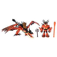Load image into Gallery viewer, Dreamworks Dragons, Hookfang and Snotlout, Dragon with Armored Viking Figure, for Kids Aged 4 and Up
