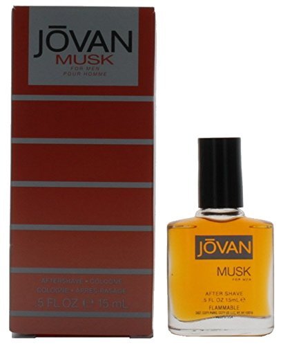 Musk by Jovan for Men Mini Aftershave Cologne 0.5 oz. New in Box