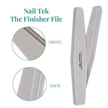 Load image into Gallery viewer, Nail Tek The Finisher File, Professional Double-sided 240/400 Grit Nail File to Shape and Smooth Acrylic, Gel, and Natural Nails, Nail Polish Remover, Must-Have Manicure and Pedicure Kit Tool, 6 Pack
