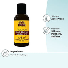 Load image into Gallery viewer, OKAY | 100% Pure Black Haitian Castor Oil | For All Hair Textures &amp; Skin Types | Grow Healthy Hair - Treat Skin Conditions | Oil of Palma Christi | All Natural | 4 Oz
