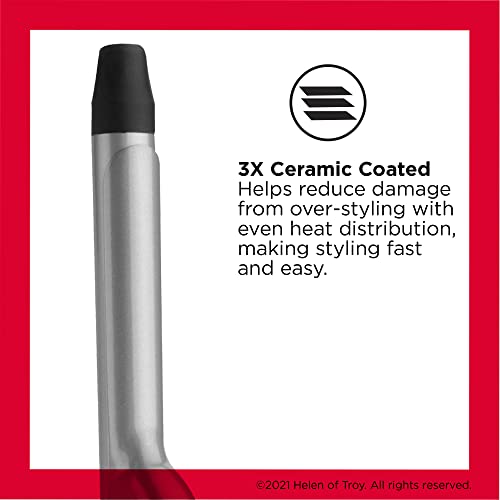 Close-up of the silver triple ceramic coated barrel with black cool tip