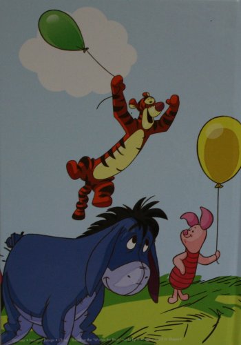 Back cover with Tigger on a balloon, Eeyore and Piglet