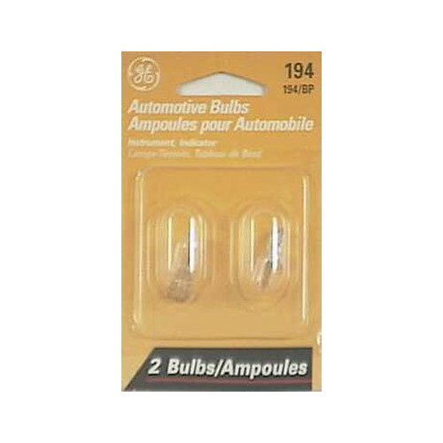 GE 194 automotive mini bulbs, 2 per card