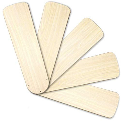 Replacement Blades for 52" Ceiling Fan High Gloss Washed Oak/Teak Reversible 5-pack AirWin 236-B04