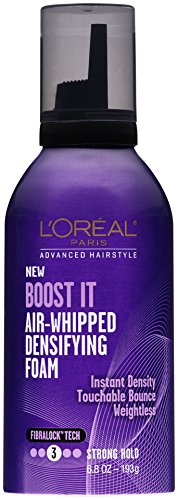 L'Oréal Paris Advanced Hairstyle BOOST IT Air Whipped Densifying Foam, 6.8 fl. oz.