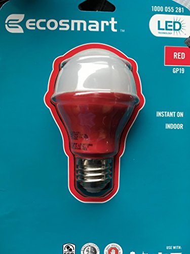 25W Equivalent A19 GP19 LED Light Bulb - Red