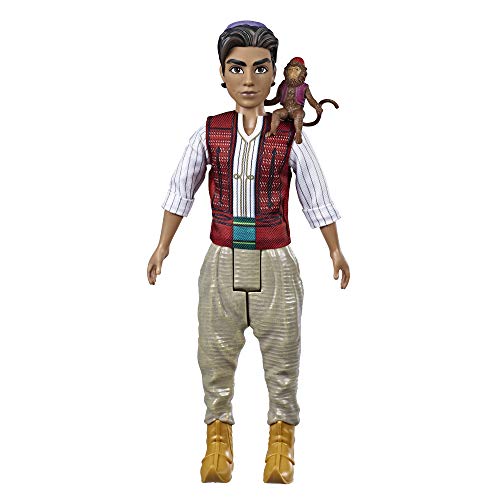 Disney Aladdin Fashion Doll with Abu, Inspired by Disney's Aladdin Live-Action Movie, Toy for Kids 3 Years Old & Up