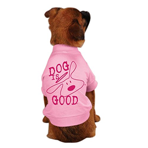 DogIsGood Solid Bolo Tee for Pets, X-Small, Rose Shadow
