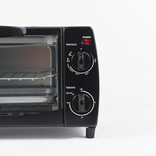 Load image into Gallery viewer, Westinghouse WTO1010B 4-Slice Toaster Oven, 10-Liter, 14.57&quot;X11.42&quot;X7.95&quot;, Black
