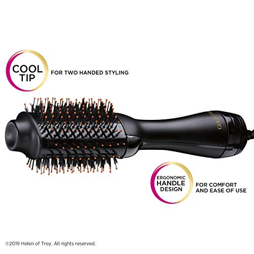 Gold N Hot dryer brush side view noting the cool tip and ergonomic handle
