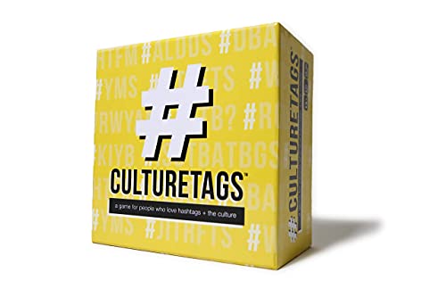 CultureTags - A Game for People Who Love Hashtags + The Culture | Party Game Set for Family Fun or Virtual Play | Age 13 Years and Up