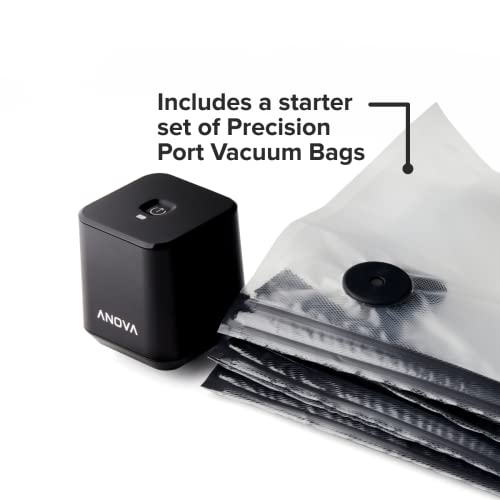 Vacuum sealer beside a starter set of port vacuum bags