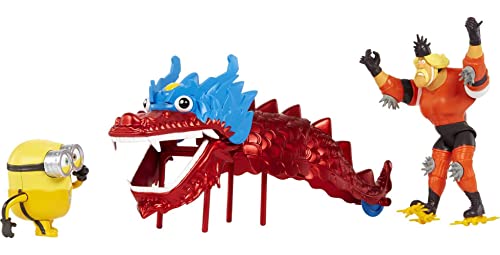 Universal Illumination Minions Dragon Disguise Dragon Story Pack with Two Action Figures with Storytelling Accessories.
