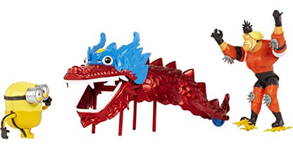 Universal Illumination Minions Dragon Disguise Dragon Story Pack with Two Action Figures with Storytelling Accessories.
