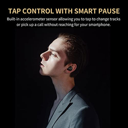SuperEQ Wireless Earbuds Hybrid Active Noise Cancelling, Q2 Pro True Wireless Bluetooth Earbuds with Transparency Mode, 4 Mics Clear Calls, Touch Control, 30H Play Time, IPX5 Waterproof, 12mm Driver