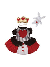 Load image into Gallery viewer, Casual Canine Queen of Hearts Dog Costume, X-Large, Red
