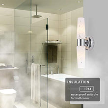 Load image into Gallery viewer, Trend RUNNLY Bathroom Vanity Light, Bathroom Light Fixtures Chrome with Opal Glass Wall Sconce Wall Light Fixture
