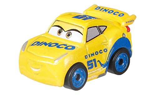Yellow Dinoco Cruz Ramirez number 51 Mini Racer car