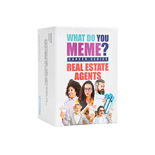 What Do You Meme Career Series Real Estate Agents card game box, angled view