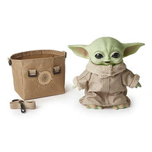 Load image into Gallery viewer, Star Wars The Child Plush Toy, 11-in Yoda Baby Figure from The Mandalorian, Collectible Stuffed Character with Carrying Satchel for Movie Fans Ages 3 and Older
