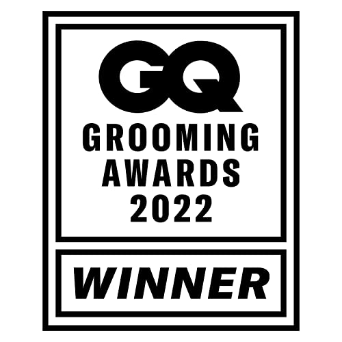 Black and white GQ Grooming Awards 2022 winner badge