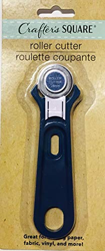 Navy blue rotary roller cutter on its retail card