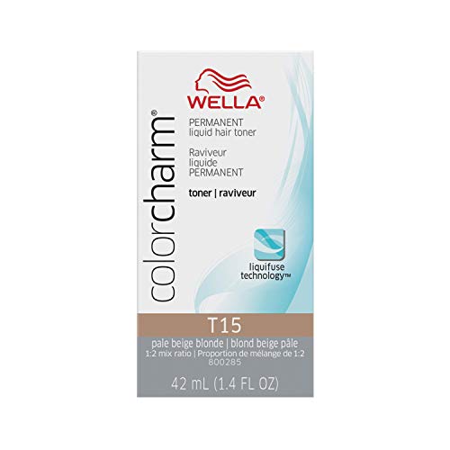 Wella Color Charm Hair Toner T15 Pale Beige Blonde, 1.4 fl oz