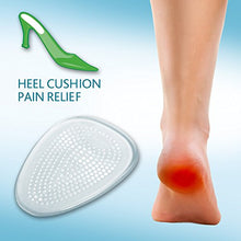 Load image into Gallery viewer, Amope GelActiv Invisible Gel Heel Cushions Insoles for Women, 1 pair, Size 5-10
