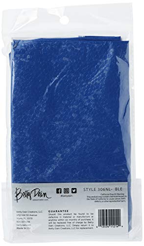 Back of the blue Solid Shampoo Cape bag, style 306NL-BLE