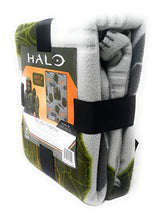 Load image into Gallery viewer, Halo Infinite Throw Blankets 40 x 50 inches Grey Plush Throw Soft and Cozy Gamer Blanket Great Gift or Travel Blanket
