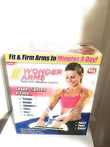 Ontel Wonder Arms Total Workout System Resistance Training Bands, White