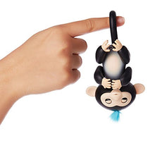 Load image into Gallery viewer, Fingerlings - Interactive Baby Monkey - Finn (Black with Blue Hair) By WowWee

