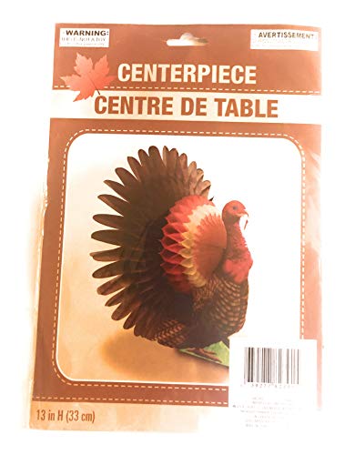 Paper Pumpkin Centerpiece Party Accessory for Halloween or Thanksgiving