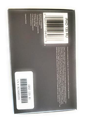 Bottom of the Cobra iRadar box with barcode label IRAD 135 RU