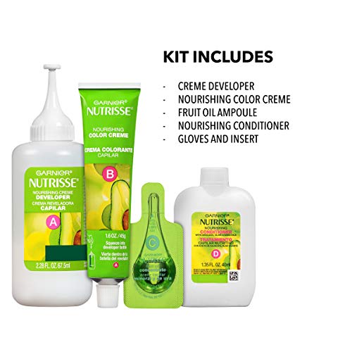 Garnier Nutrisse Ultra Color Nourishing Permanent Hair Color Cream, B3 Golden Brown (1 Kit) Brown Hair Dye (Packaging May Vary), Pack of 1