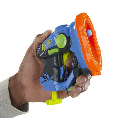 NERF Microshots Overwatch Lucio Blaster -- Includes 2 Official Elite Darts -- for Kids, Teens, Adults