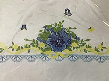 Load image into Gallery viewer, Perfect Pansies Stamped Cross Stitch Pair of Pillowcases Kit
