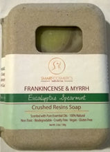 Load image into Gallery viewer, Frankincense &amp; Myrrh - Eucalyptus Spearmint (Crushed Resins Soap)
