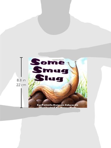 Some Smug Slug book held against an outline, 8.8 inches tall