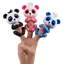 Load image into Gallery viewer, WowWee Fingerlings Glitter Panda - Archie (Blue) - Interactive Collectible Baby Pet
