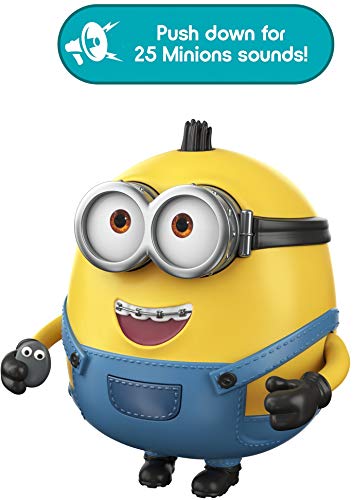 Otto figure with a banner reading Push down for 25 Minions sounds