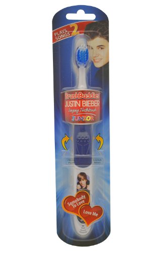 Brush Buddies Justin Bieber Junior somebody To Love and Love Me Singing Toothbrush