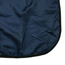 Load image into Gallery viewer, Betty Dain Premier Barber Cutting/Styling Cape, Black Trim Piping, High-end Look, Soft, Lightweight, Water Resistant Nylon, Repels Hair, Snap Closure at Neck, Generous 54 x 60 inch Size, Navy
